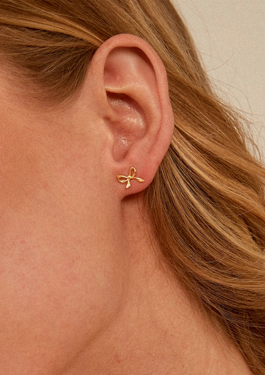 Little Bow Stud Earrings - Image 2