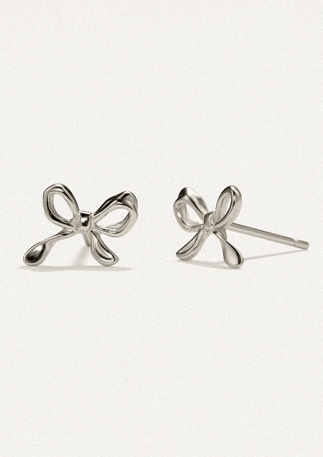 Little Bow Stud Earrings - Image 3