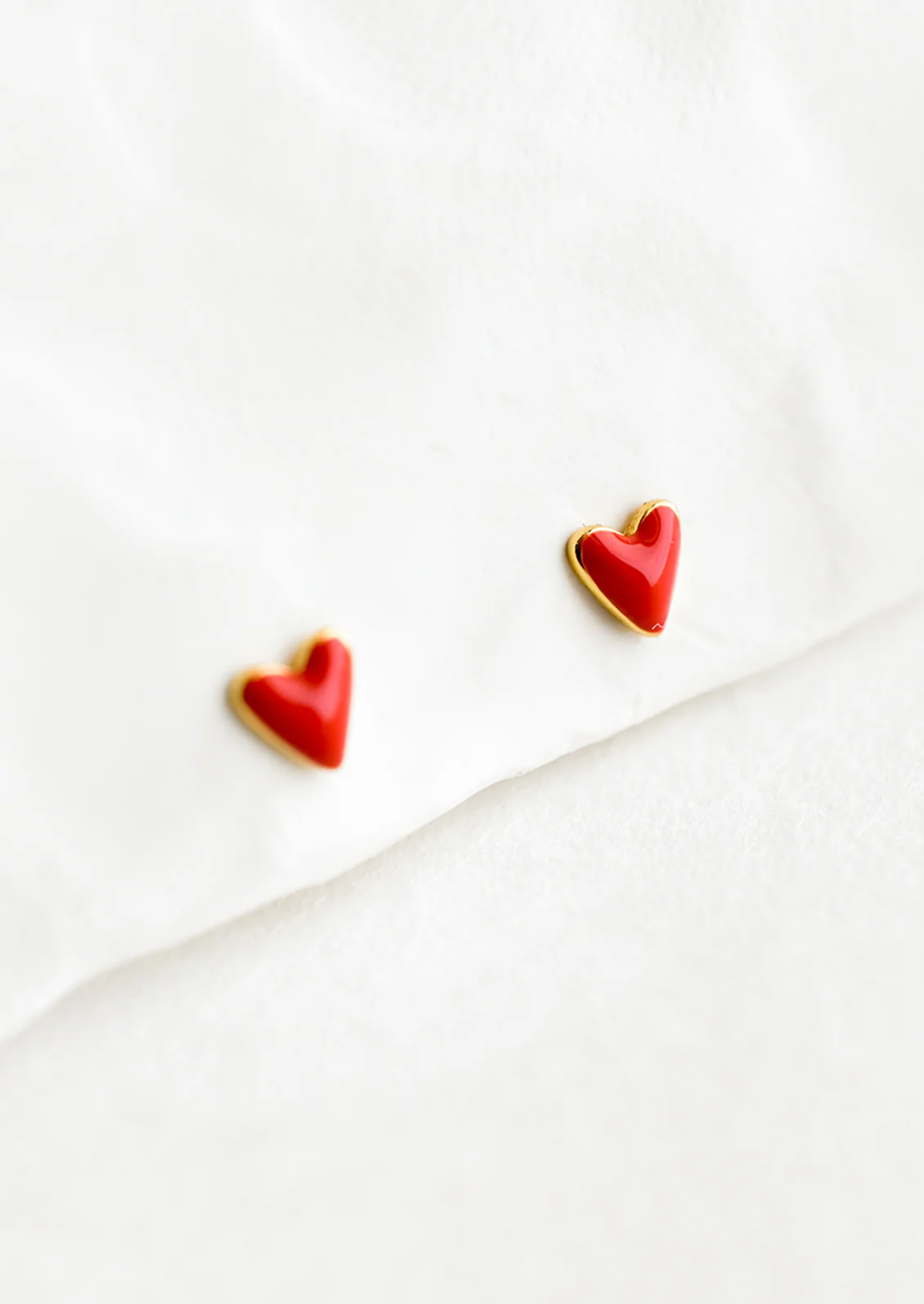 Tiny Heart Stud Earrings