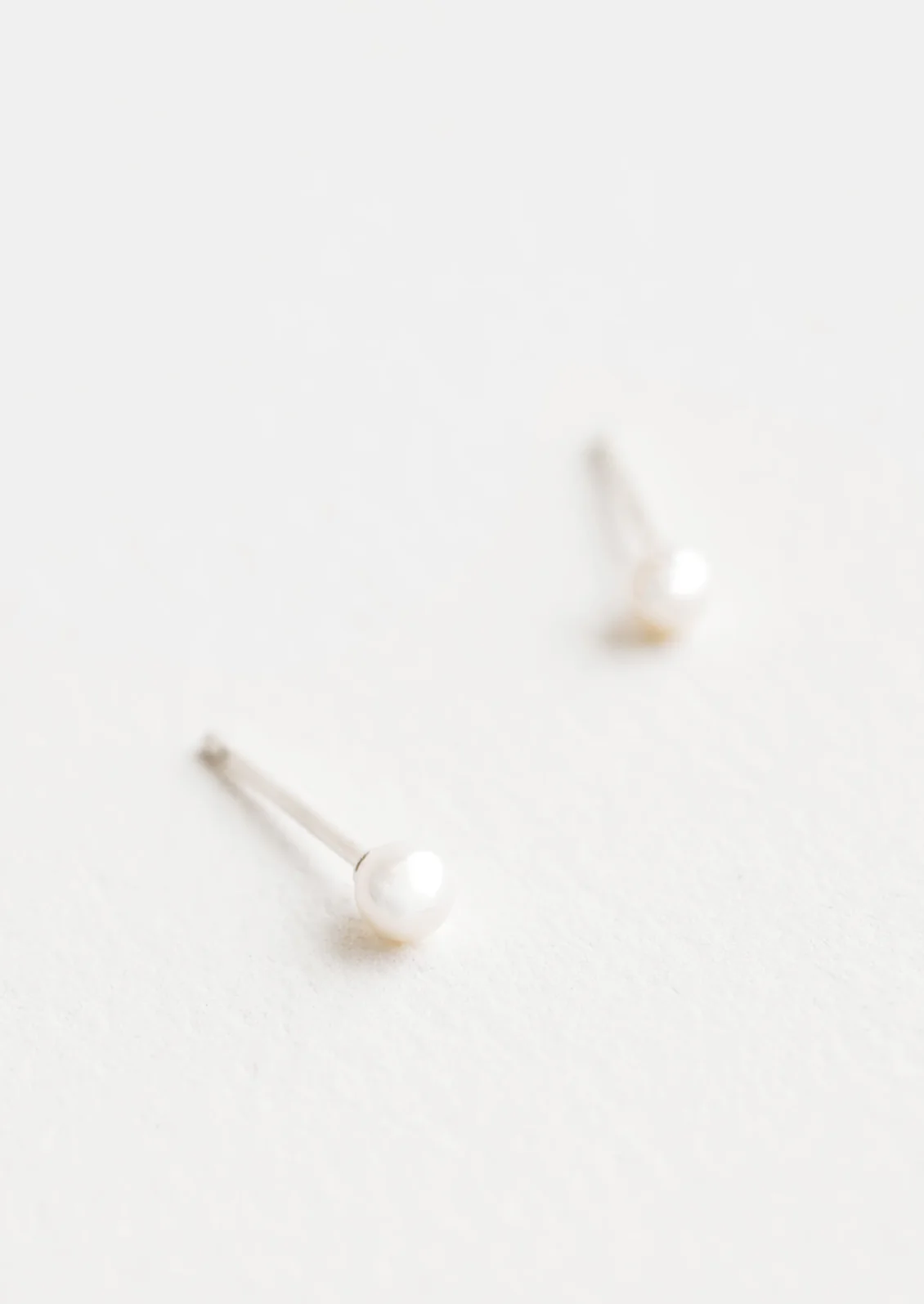 Tiny Pearl Stud Earrings