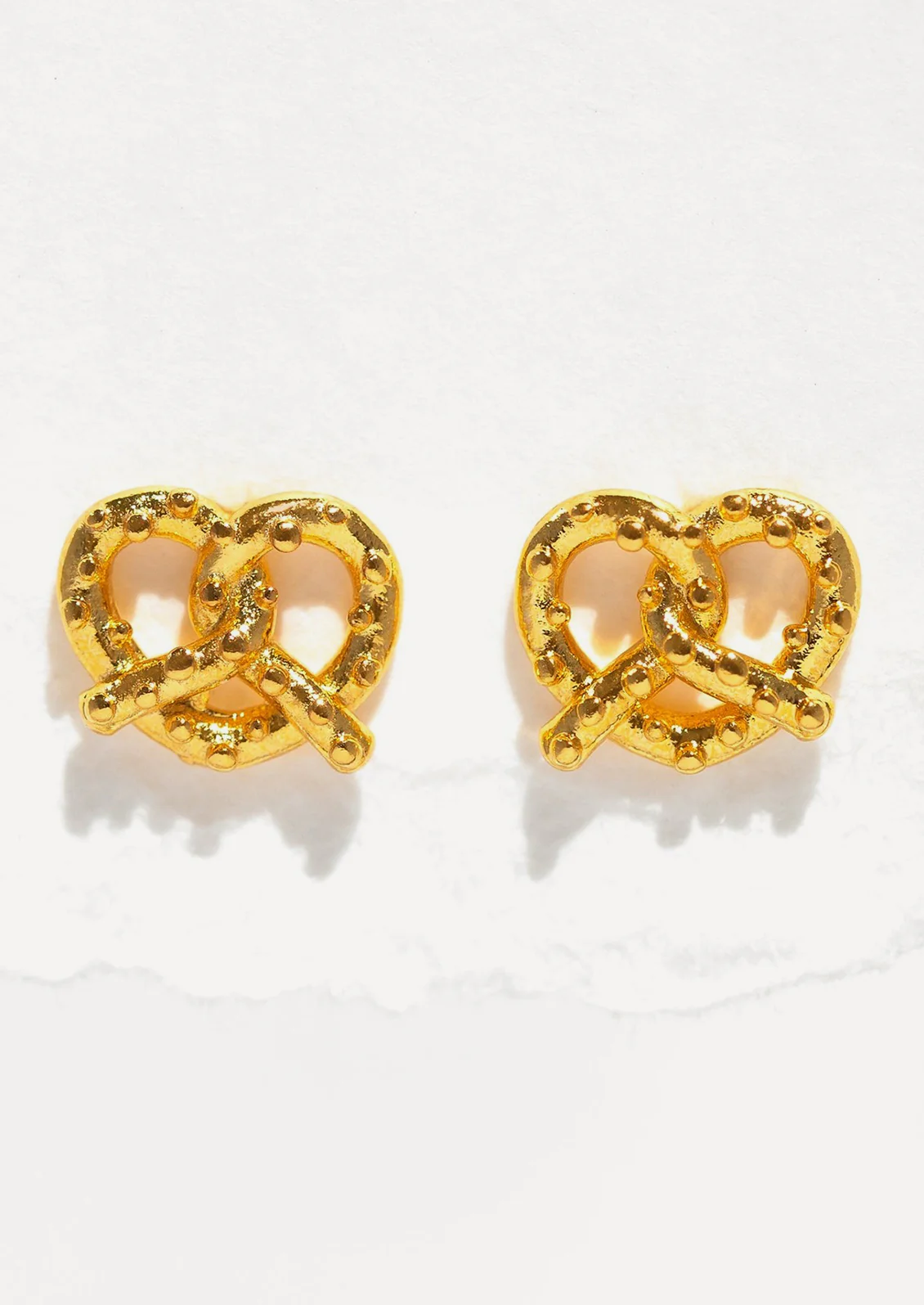 Tiny Pretzel Stud Earrings