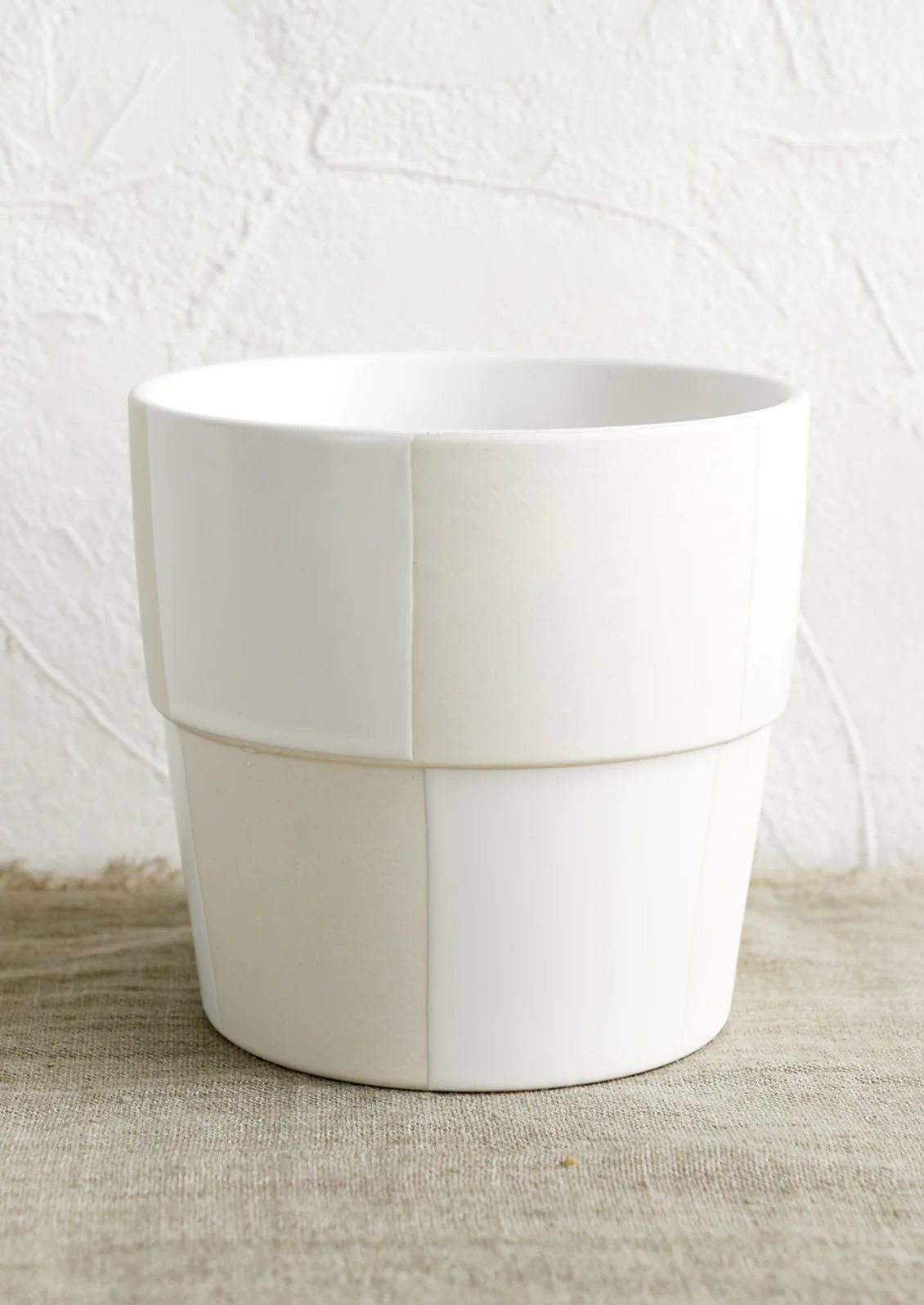 Tonal Checker Ceramic Planter
