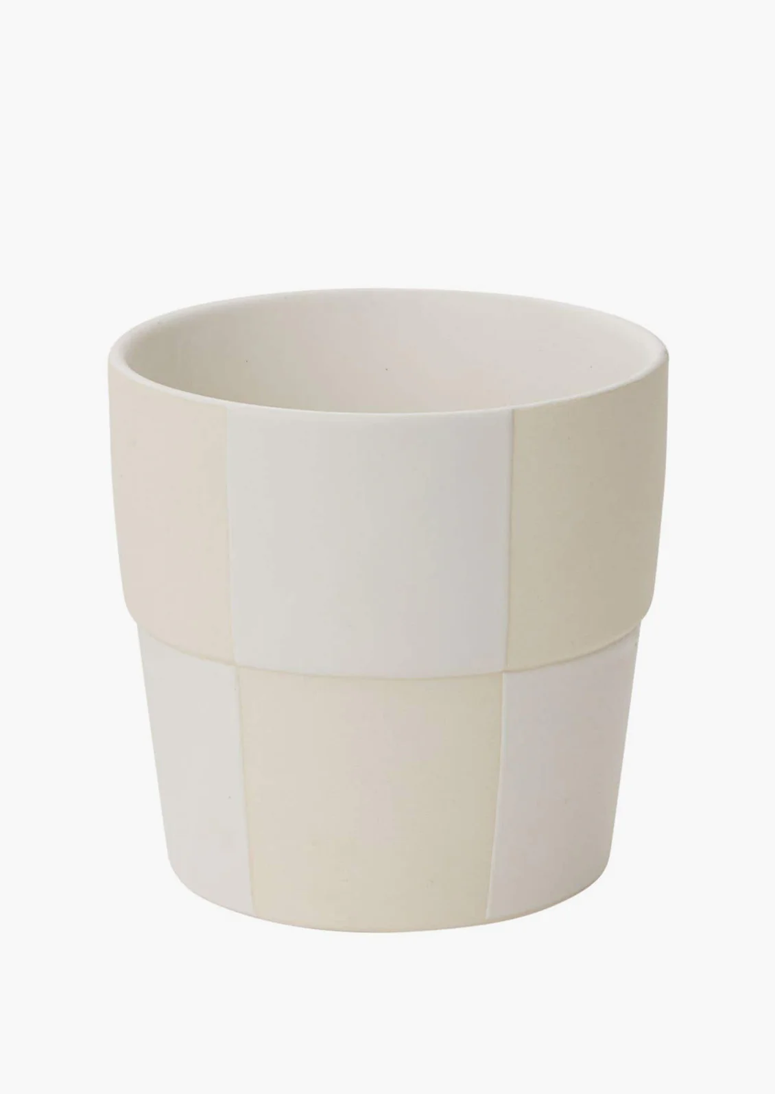 Tonal Checker Ceramic Planter - Image 5
