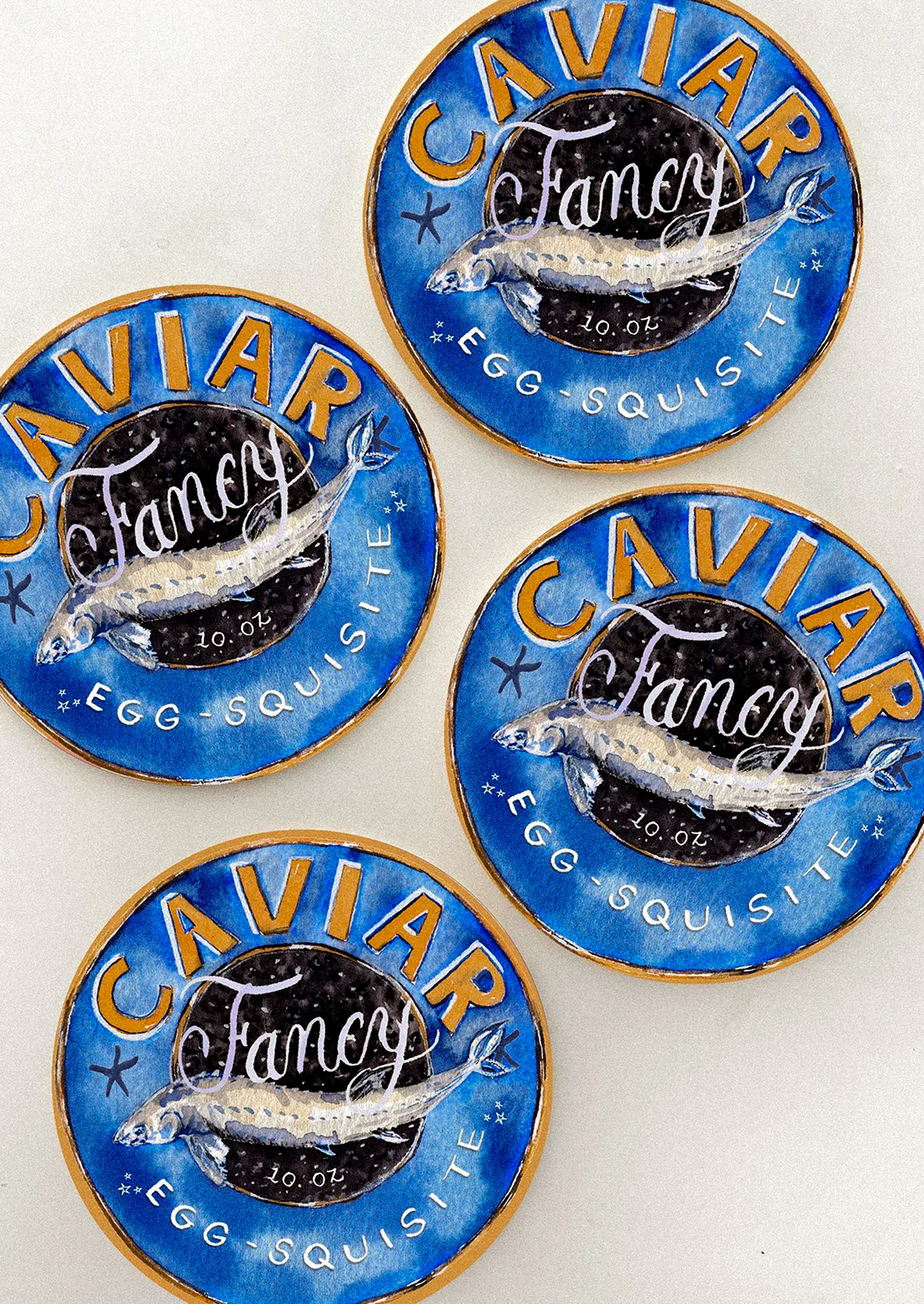 Watercolor Paper Coaster Set