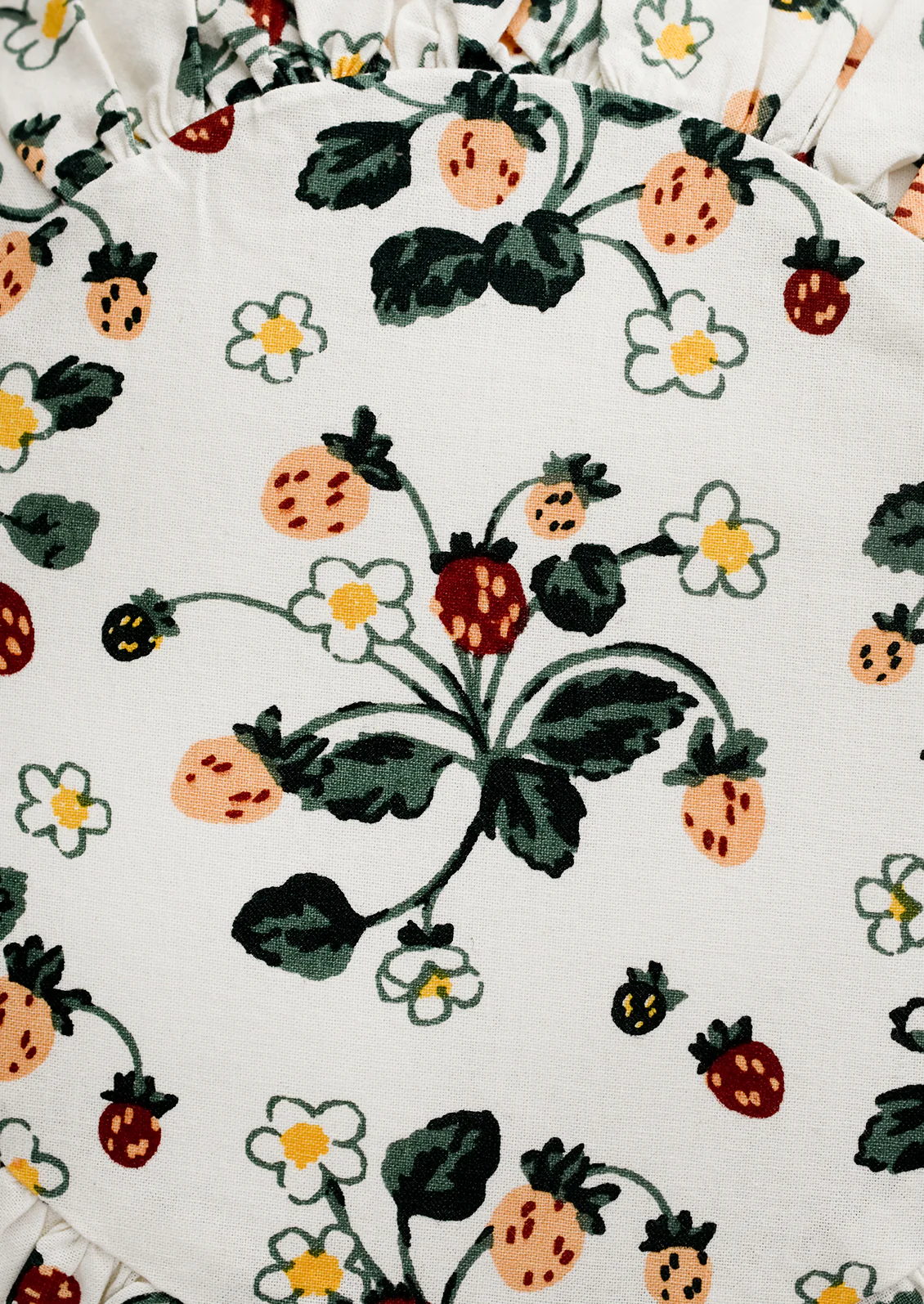 Wild Strawberry Round Pillow - Image 3