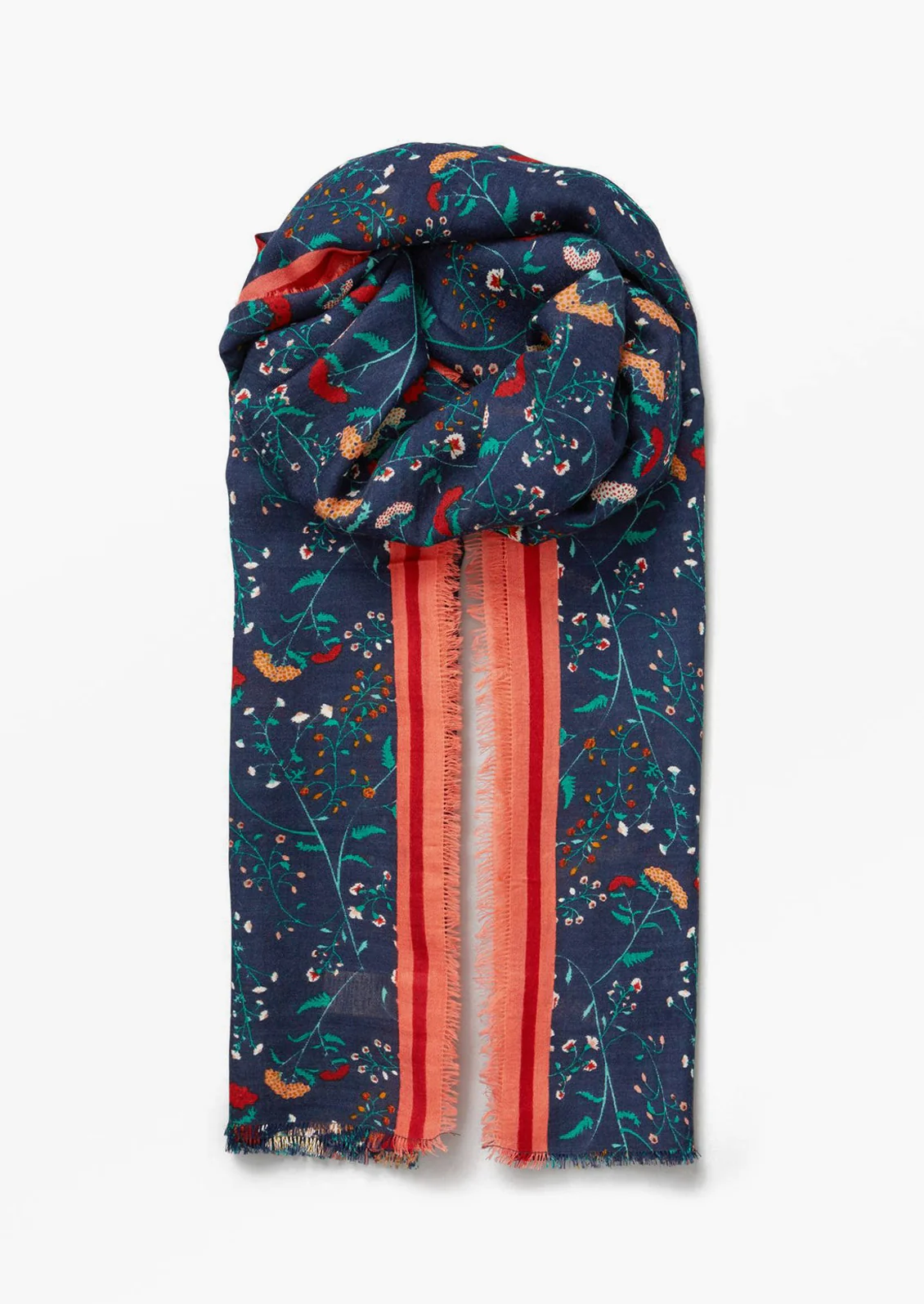 Wildflowers Wool-Silk Scarf