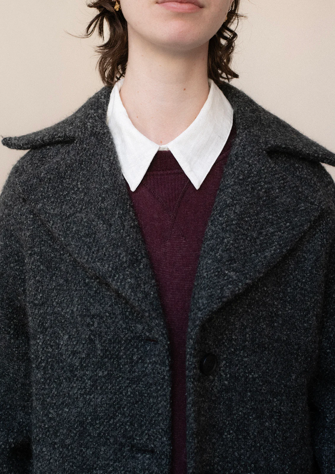Wool Melange Oversized Coat - Image 2