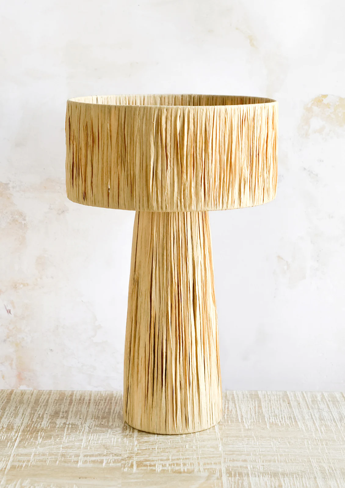 Wrapped Raffia Table Lamp