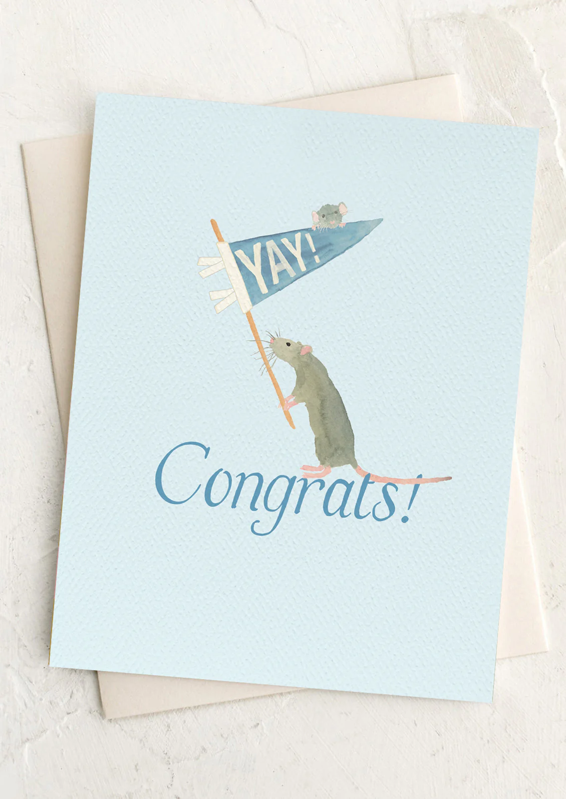 Cheerful Rats Congrats Card