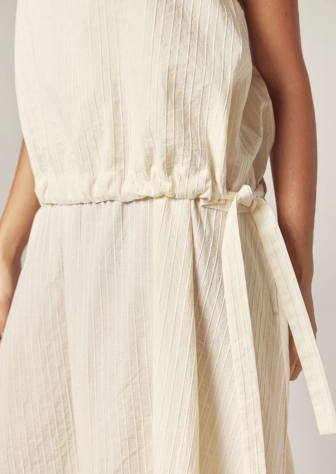 Zaza Tie Waist Cotton Dress - Image 2