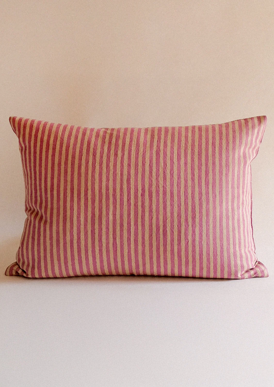 Hollyhock Block Print Pillow - Image 2